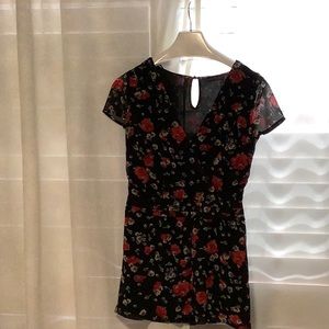 Primary floral romper